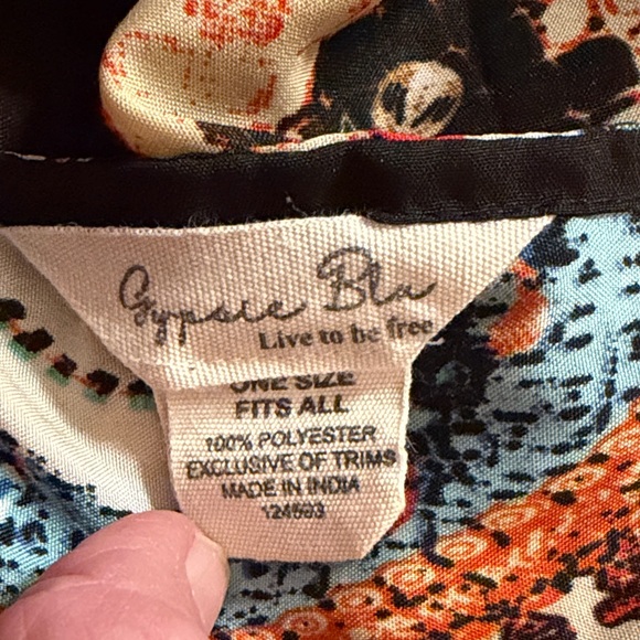 Gypsieblu Bohemian Multicolor Kaftan - Picture 7 of 8